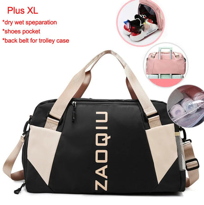 Versatile Waterproof Nylon Yoga and Gym Bag - Perfect for Fitness, Travel, and Outdoor Adventures!