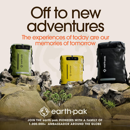 Ultimate Waterproof Backpack - Heavy Duty Roll-Top Hiking Bag with Cushioned Dry Bag and Phone Case