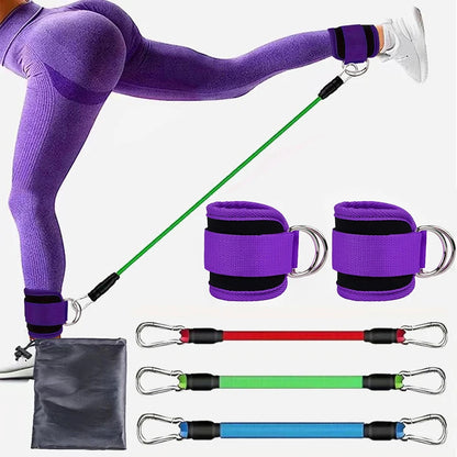 Ultimate Resistance Band Set with Ankle Straps – Elevate Your Workout Experience for Men and Women!