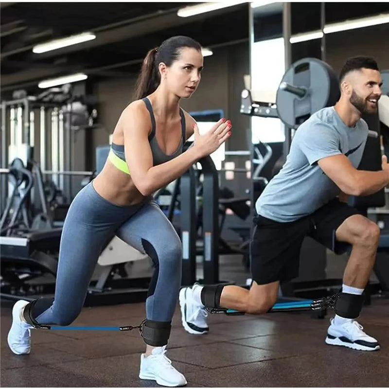 Ultimate Resistance Band Set with Ankle Straps – Elevate Your Workout Experience for Men and Women!
