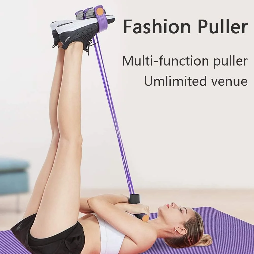 Transform Your Body with the Multifunctional 6-Tube Elastic Yoga Resistance Band - Perfect for Slimming and Strengthening!