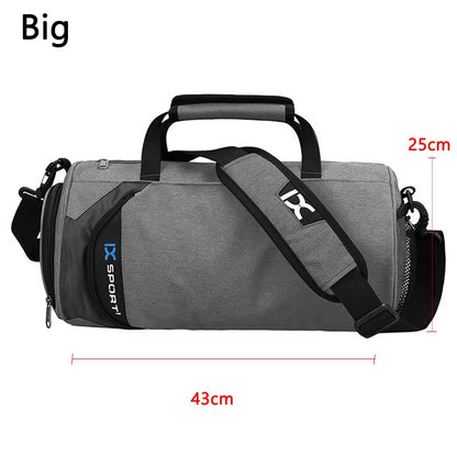 Versatile Large Gym Bag for Fitness and Travel - Waterproof Nylon Shoulder Bag for Shoes, Yoga, and Sports