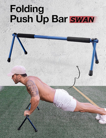 Revolutionary Folding Push Up Bar - Your Ultimate Portable Strength Training Equipment for Indoor & Outdoor Workouts