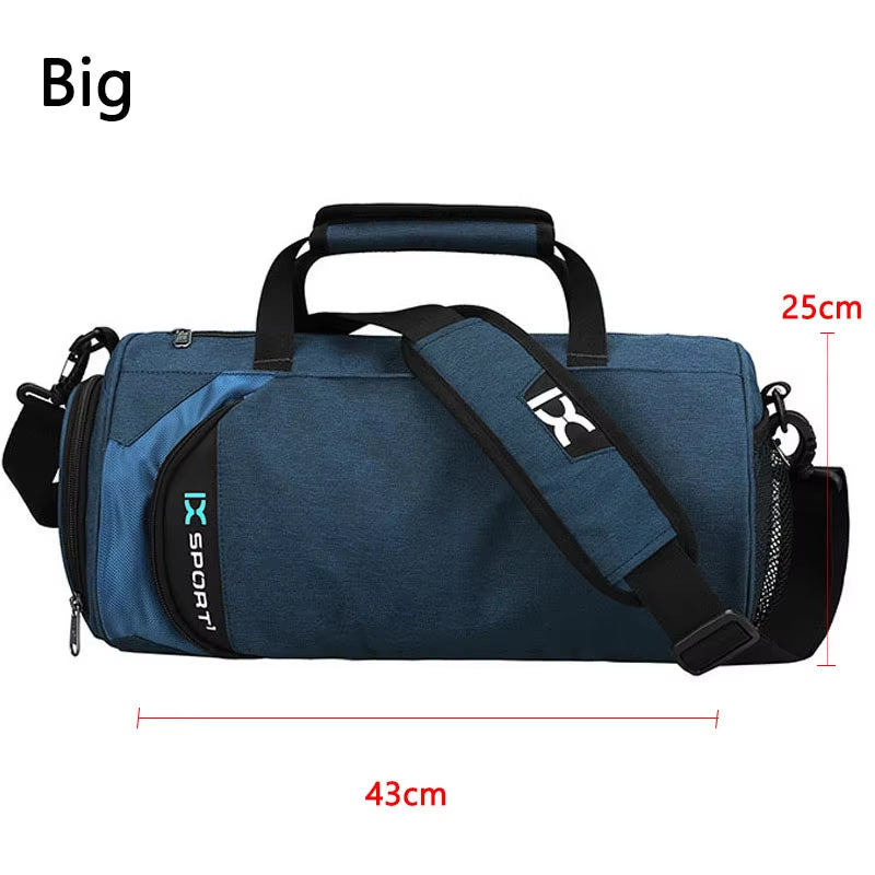 Versatile Large Gym Bag for Fitness and Travel - Waterproof Nylon Shoulder Bag for Shoes, Yoga, and Sports
