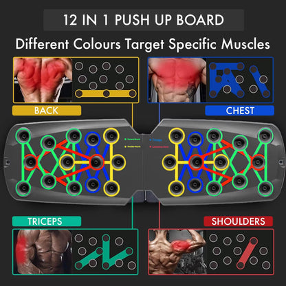 Elevate Your Workout with the Portable Multifunctional Push-Up Board Set - Perfect for Chest, Abdomen, Arms, and Back Training!