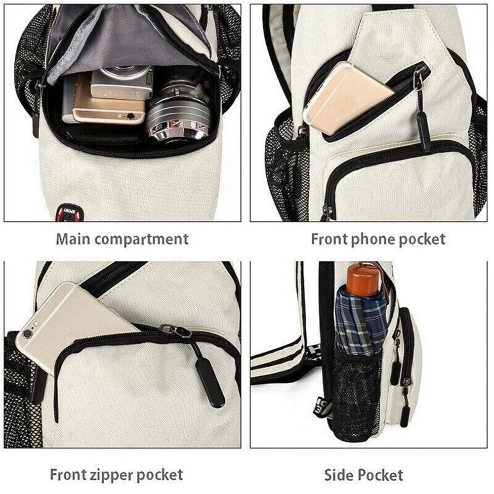Stylish and Versatile Men's Small Chest Bag - Perfect for Travel, Sports, and Outdoor Adventures