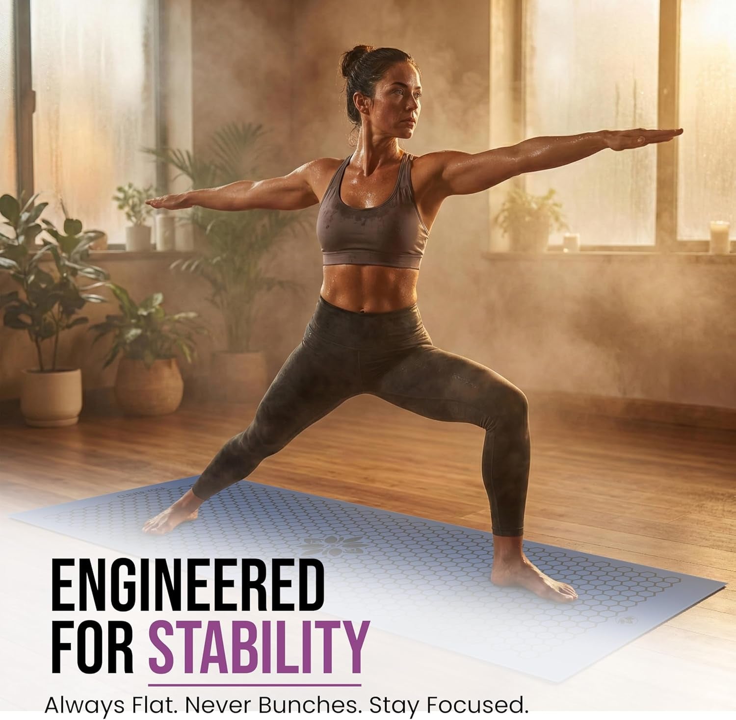 Elevate Your Practice with the Ultimate Hot Yoga Mat Towel – Non-Slip, Sweat-Absorbent, and Travel-Friendly in Dark Blue