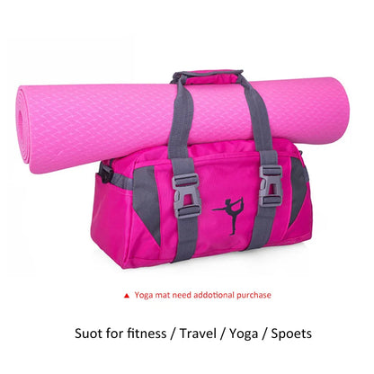 Versatile Waterproof Nylon Yoga and Gym Bag - Perfect for Fitness, Travel, and Outdoor Adventures!