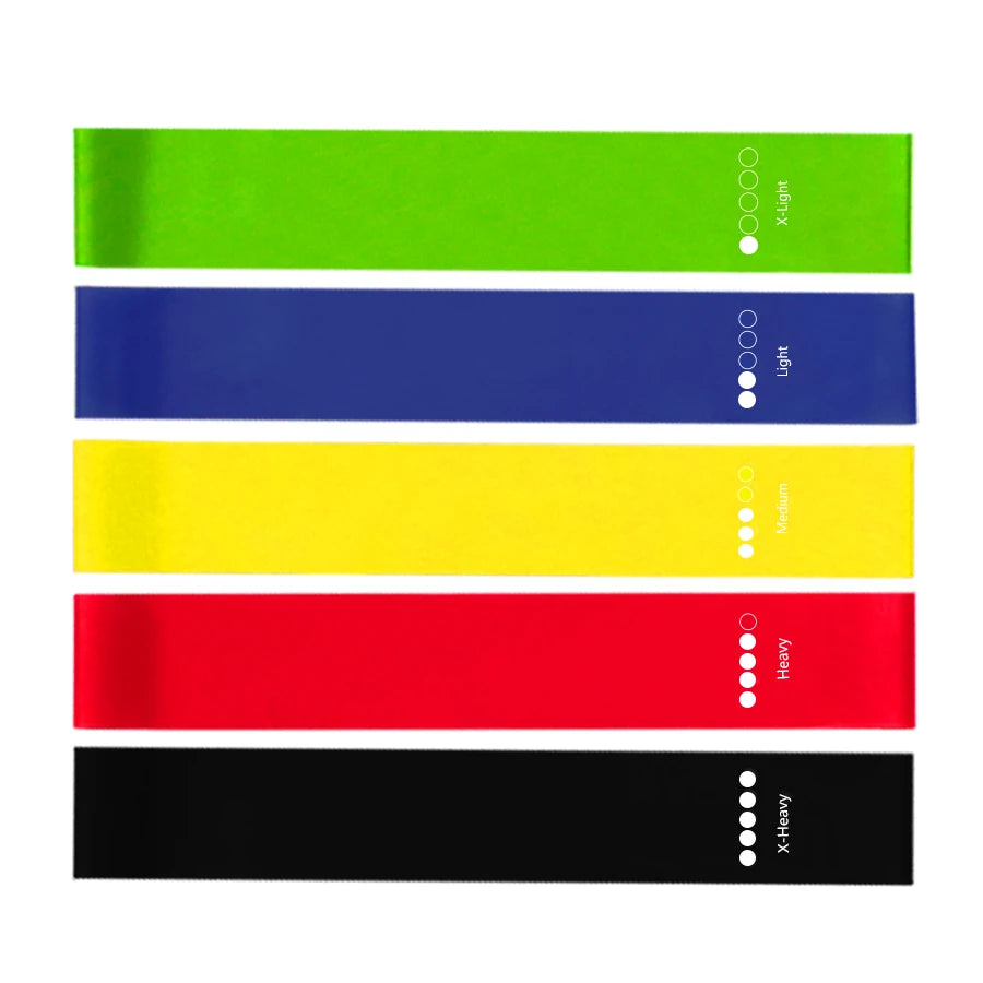 Elevate Your Home Workouts with Our 5-Level Fitness Elastic Resistance Bands for Yoga, Pilates, and Strength Training