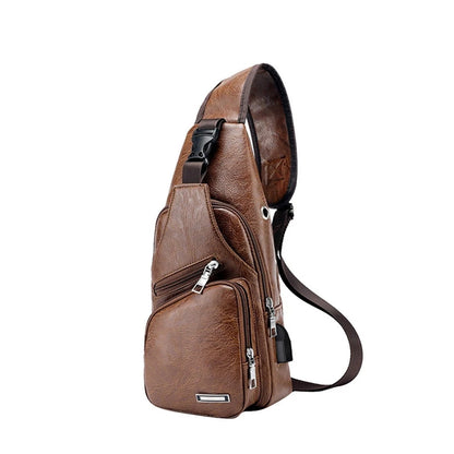 Stylish Men’s Chest Bag Pack - Ideal Travel Sport Shoulder Sling Backpack for Outdoor Adventures