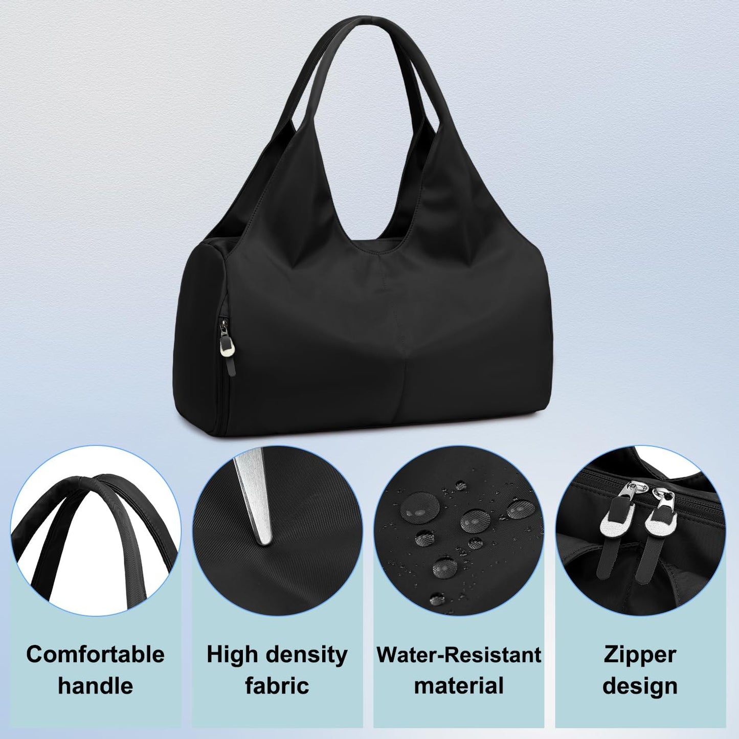 Versatile Gym Bag for Men and Women with Shoe Compartment & Wet Pocket - Perfect for Travel, Fitness, Swimming, and Yoga