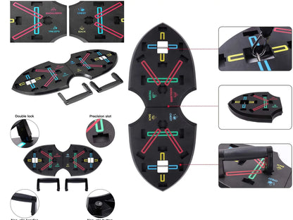 12-in-1 Push-Up Board System with Resistance Bands for Ultimate Fitness Training