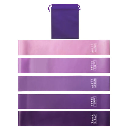 Elevate Your Home Workouts with Our 5-Level Fitness Elastic Resistance Bands for Yoga, Pilates, and Strength Training
