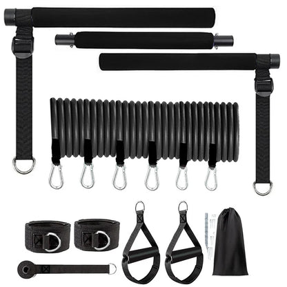 Versatile Pilates Bar Set - Enhance Your Fitness Routine with Yoga Chest Expansion and Tension Rope for Effective Stretching and Strength Training