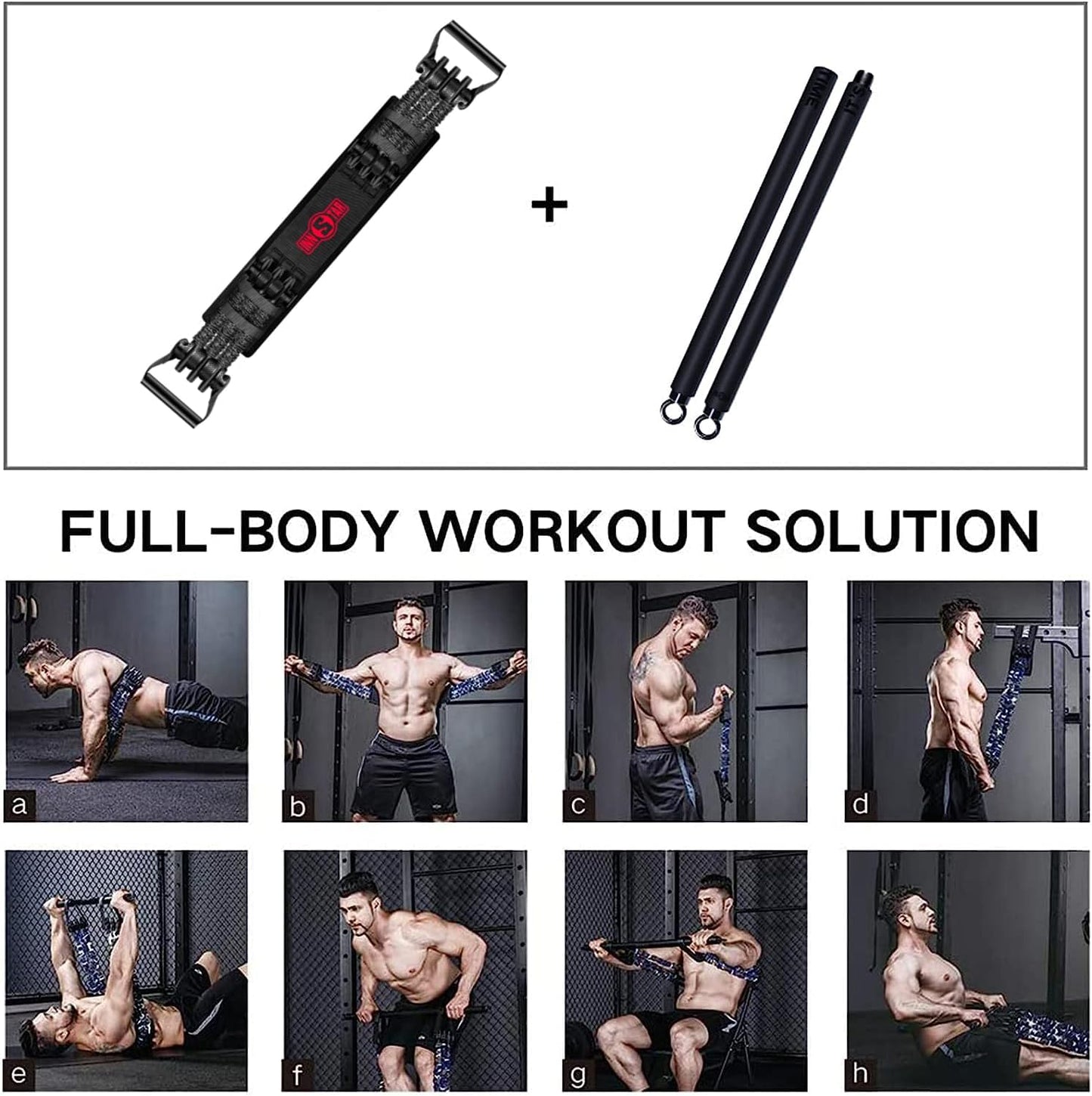 Transform Your Home Workouts with the INNSTAR Portable Gym Set - Complete Full Body Training Solution with Resistance Bands, Workout Bar, and More!