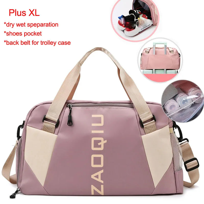 Versatile Waterproof Nylon Yoga and Gym Bag - Perfect for Fitness, Travel, and Outdoor Adventures!