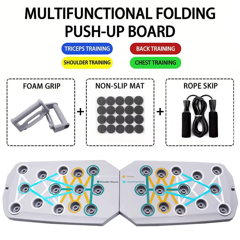 Revolutionary Push-Up Board Set - Portable, Multifunctional Fitness Equipment for Total Upper Body Strength Training