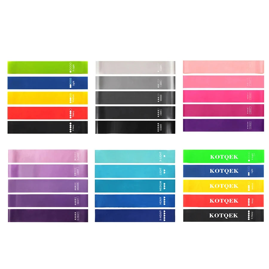 Elevate Your Home Workouts with Our 5-Level Fitness Elastic Resistance Bands for Yoga, Pilates, and Strength Training
