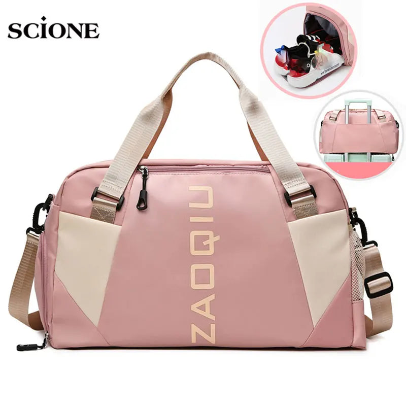 Versatile Waterproof Nylon Yoga and Gym Bag - Perfect for Fitness, Travel, and Outdoor Adventures!