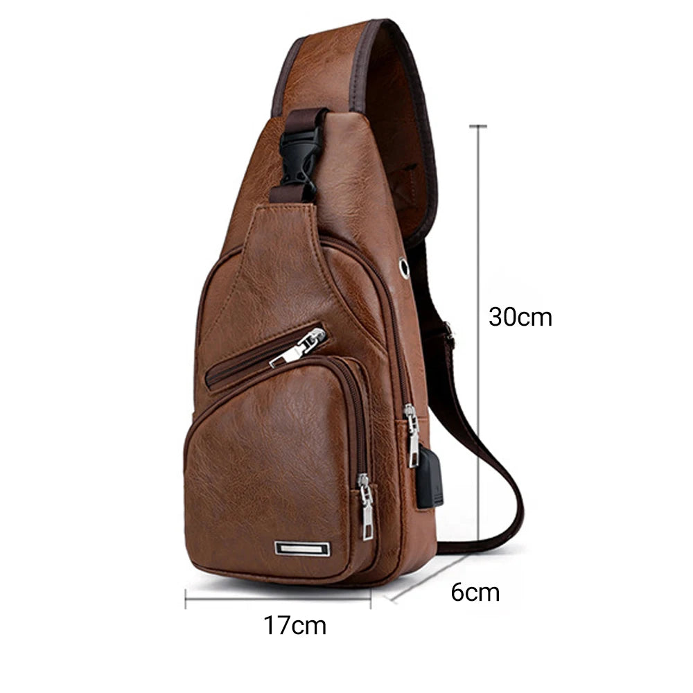 Stylish Men’s Chest Bag Pack - Ideal Travel Sport Shoulder Sling Backpack for Outdoor Adventures