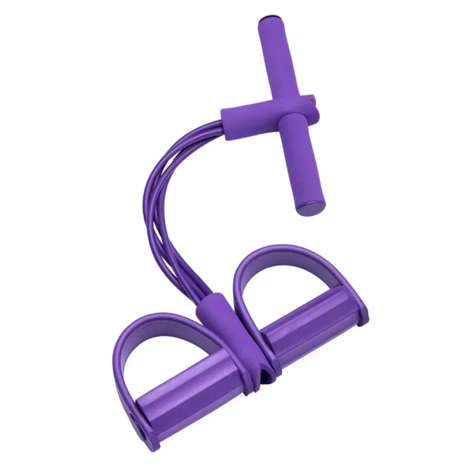 Elevate Your Workout with the Multifunctional 4-Tube Elastic Yoga Pedal Puller Resistance Band for Total Body Toning and Flexibility
