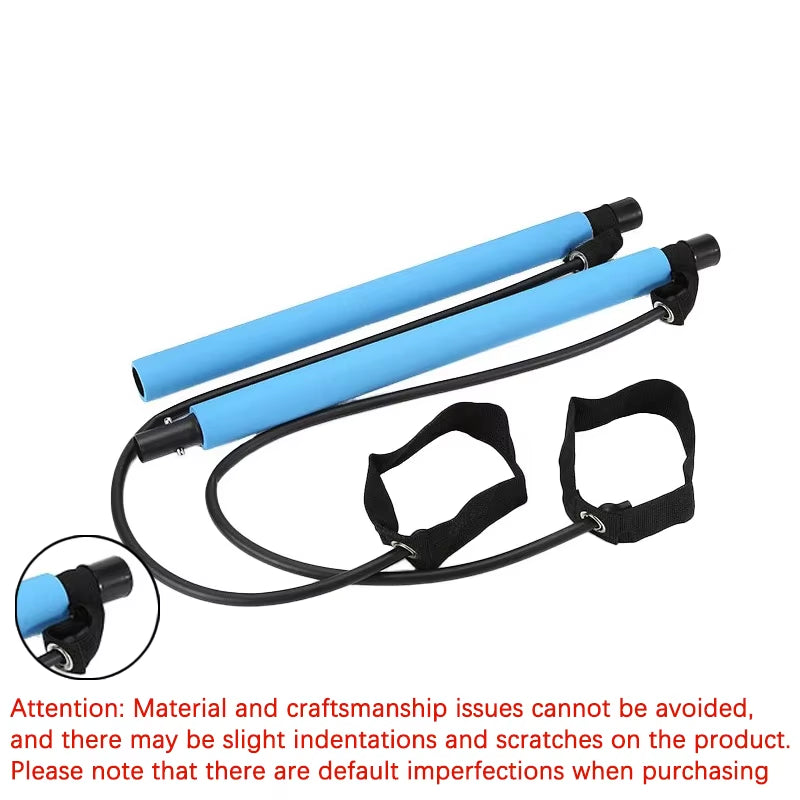 Versatile Pilates Bar Set - Enhance Your Fitness Routine with Yoga Chest Expansion and Tension Rope for Effective Stretching and Strength Training