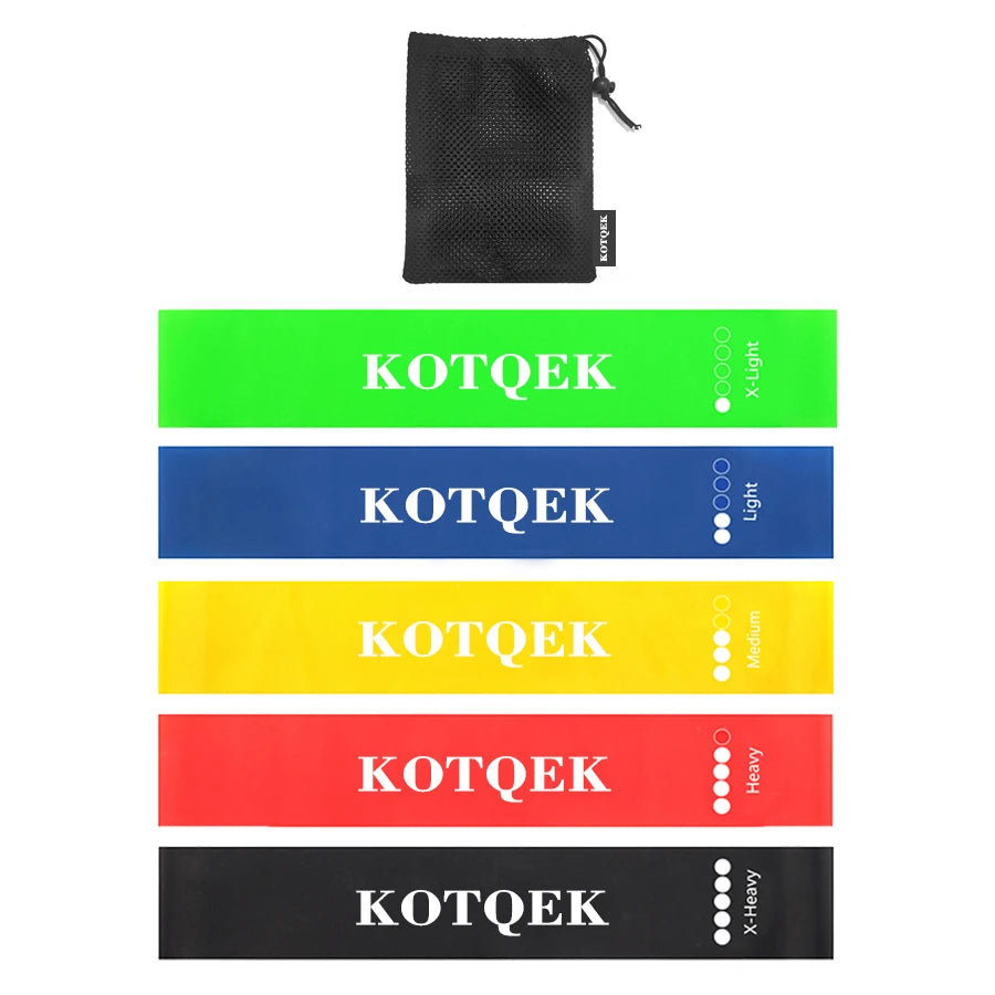 Elevate Your Home Workouts with Our 5-Level Fitness Elastic Resistance Bands for Yoga, Pilates, and Strength Training