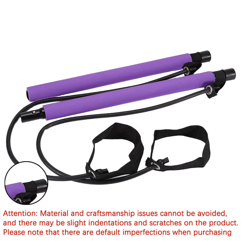 Versatile Pilates Bar Set - Enhance Your Fitness Routine with Yoga Chest Expansion and Tension Rope for Effective Stretching and Strength Training