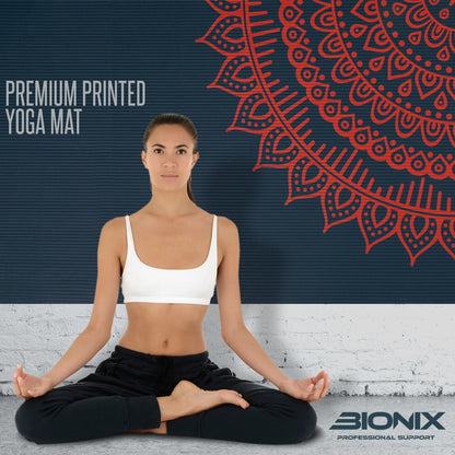 Premium 10mm Non-Slip Yoga Mat with Carry Strap - Ideal for Fitness, Pilates, and Home Workouts (183x62)