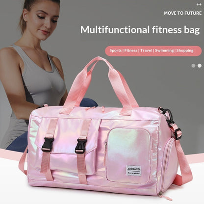 Vibrant Pearlescent Yoga Fitness Bag with Smart Dry-Wet Separation