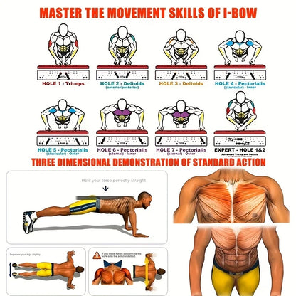 Revolutionary Push-Up Board Set - Portable, Multifunctional Fitness Equipment for Total Upper Body Strength Training