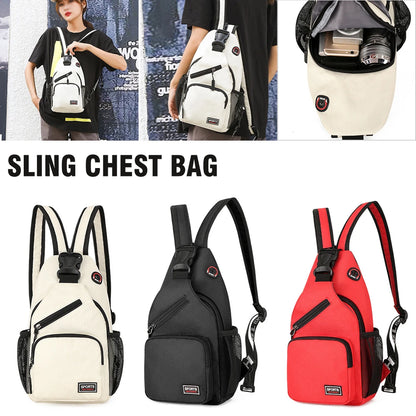 Stylish and Versatile Men's Small Chest Bag - Perfect for Travel, Sports, and Outdoor Adventures
