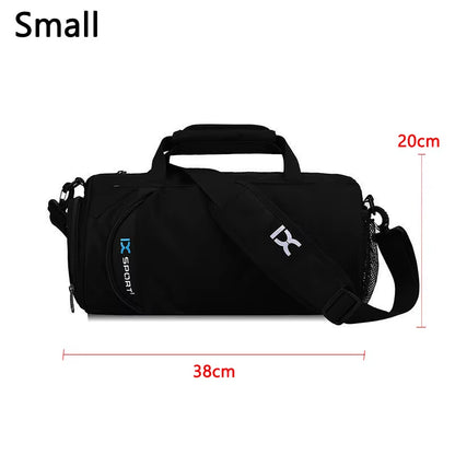 Versatile Large Gym Bag for Fitness and Travel - Waterproof Nylon Shoulder Bag for Shoes, Yoga, and Sports