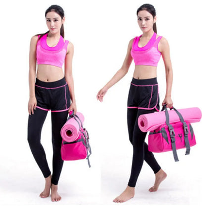 Versatile Waterproof Nylon Yoga and Gym Bag - Perfect for Fitness, Travel, and Outdoor Adventures!